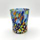 Set of 6 blown glass glasses with Murano murrine.