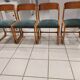 Suite of 4 Baumann chairs model Vintage sleigh 1970s