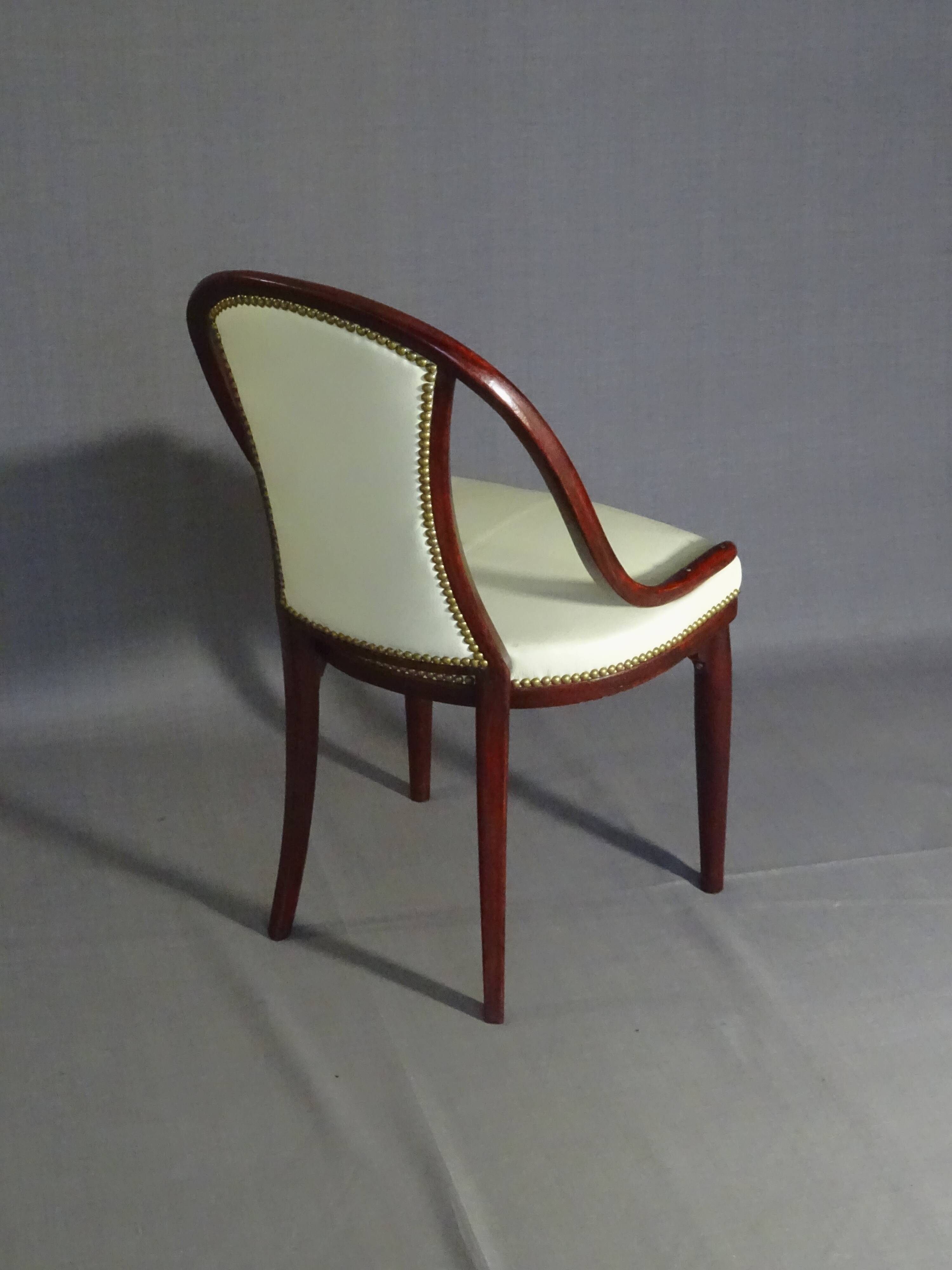 Pair of chairs by otto prutscher for thonet no. a845. circa 1930.
