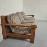 3-Seater vintage sofa modular Aztec motif
