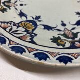 Gien earthenware plate from the end of the 19th century