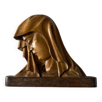 vierge en bois