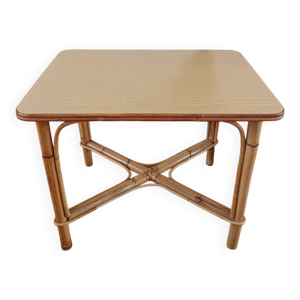 Table d'appoint vintage - bambou