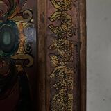 Small beaded mirror decorated with arabesques mid-20th century