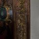 Petit miroir à parclose décor d'arabesques milieu XXe