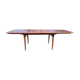 Table à manger en teck extensive scandinave 1960