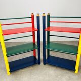 Pair of Pierre Sala pencil shelves for children