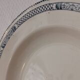 Set of 6 deep plates Terre de Fer Salins Vauban collection