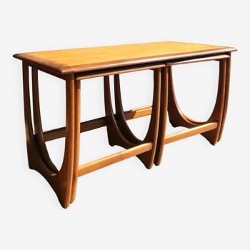 Sets of 3 teak coffee tables edition G plan from the 1960s.