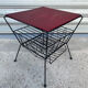 Metal side table