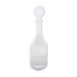 Bouteille en verre ciselé