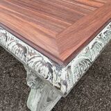 Table with carved legs