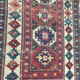 Tapis ancien caucasien kazak couloir 102x274 cm