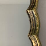 Old mirror in gilded wood 40 x 30 cm