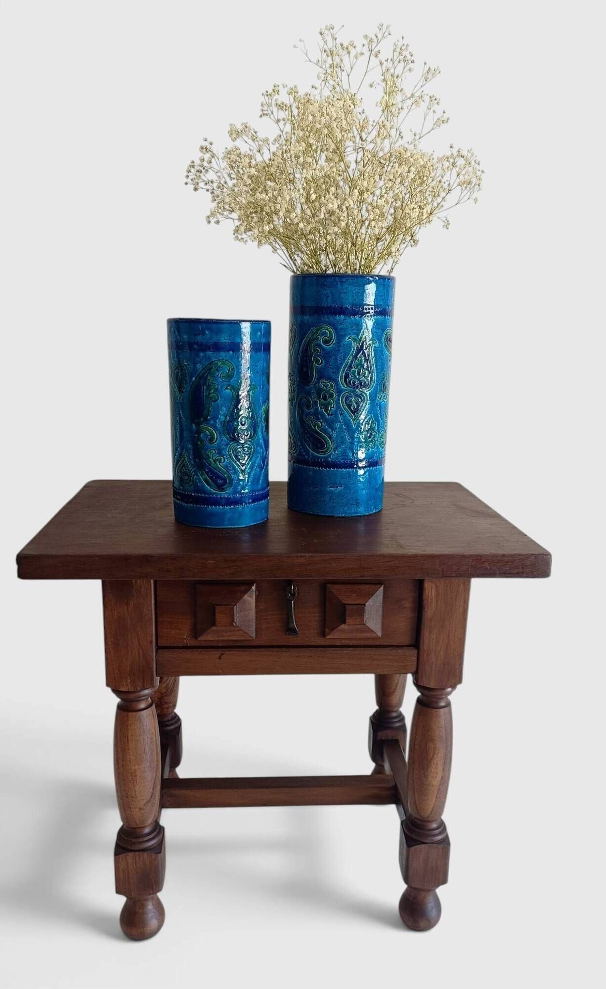 Spanish Castilian Baroque Revival Side Table, Mid-20th Century
