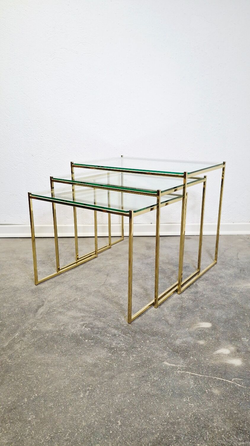 70s Regency Nesting Tables (Set of 3)