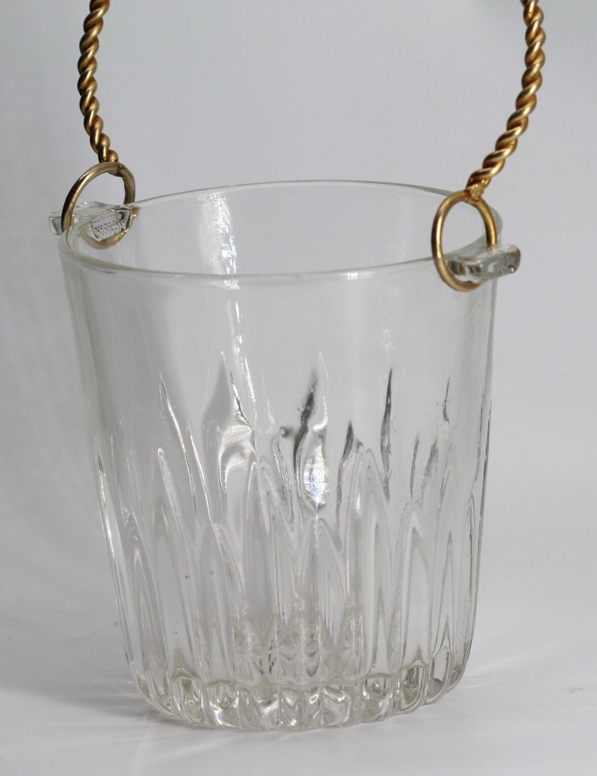 Vintage glass ice bucket