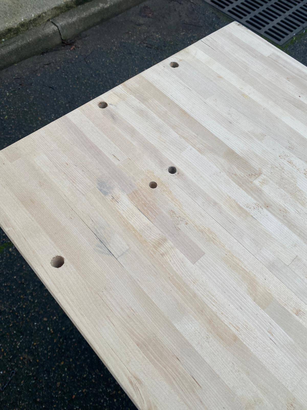 Scandinavian solid wood sideboard on wheels 85cm