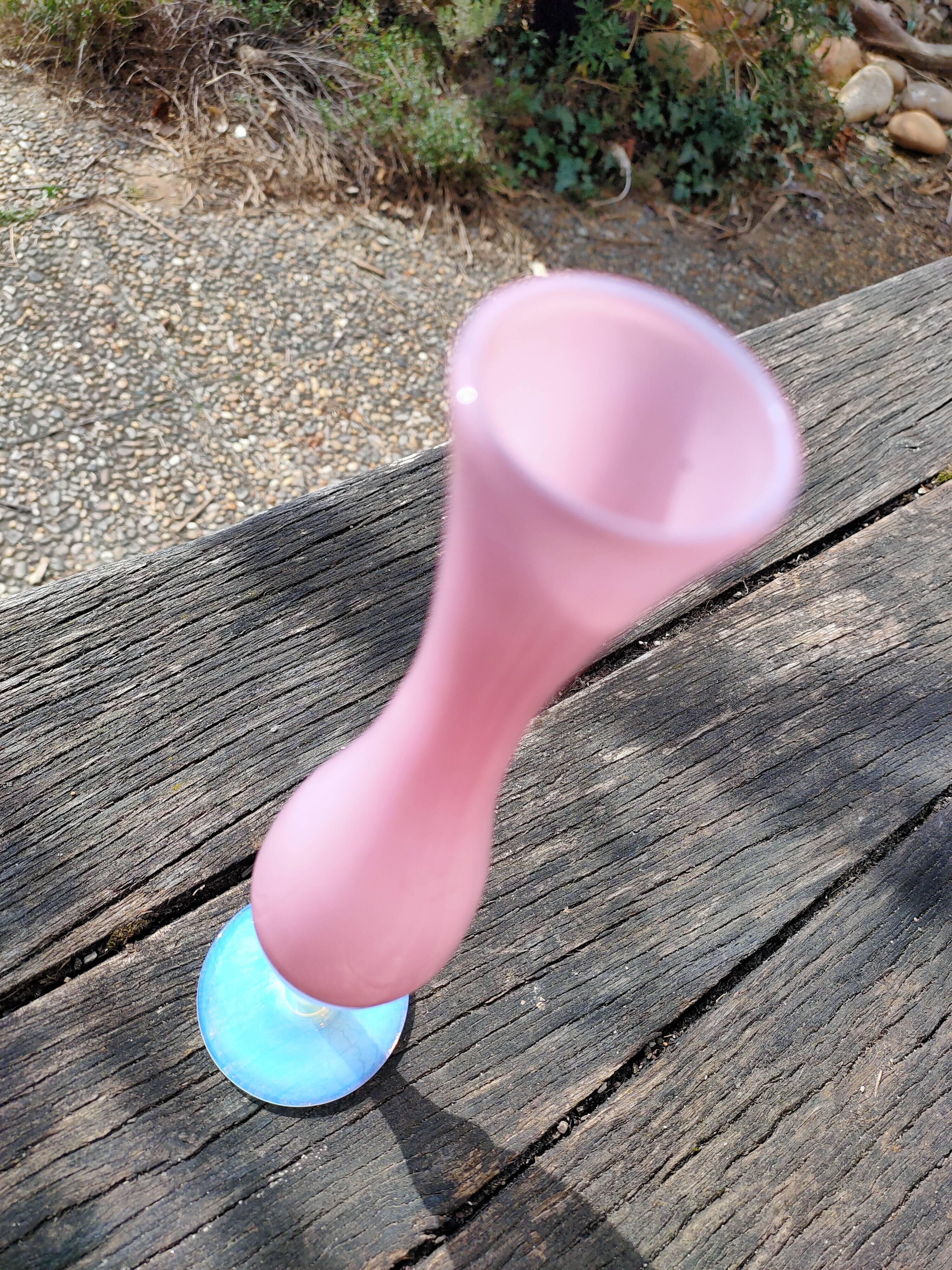 Pink opaline vase