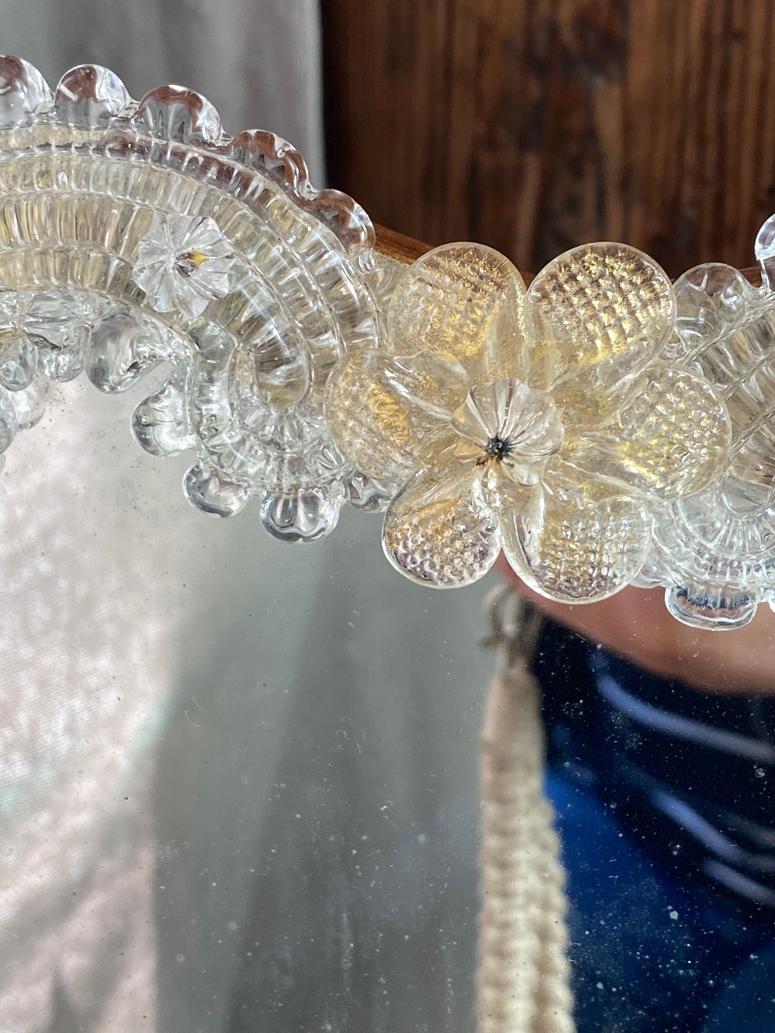 Venetian mirror made of Murano glass