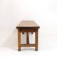 4-seater solid wood bench from the 70s-80s.