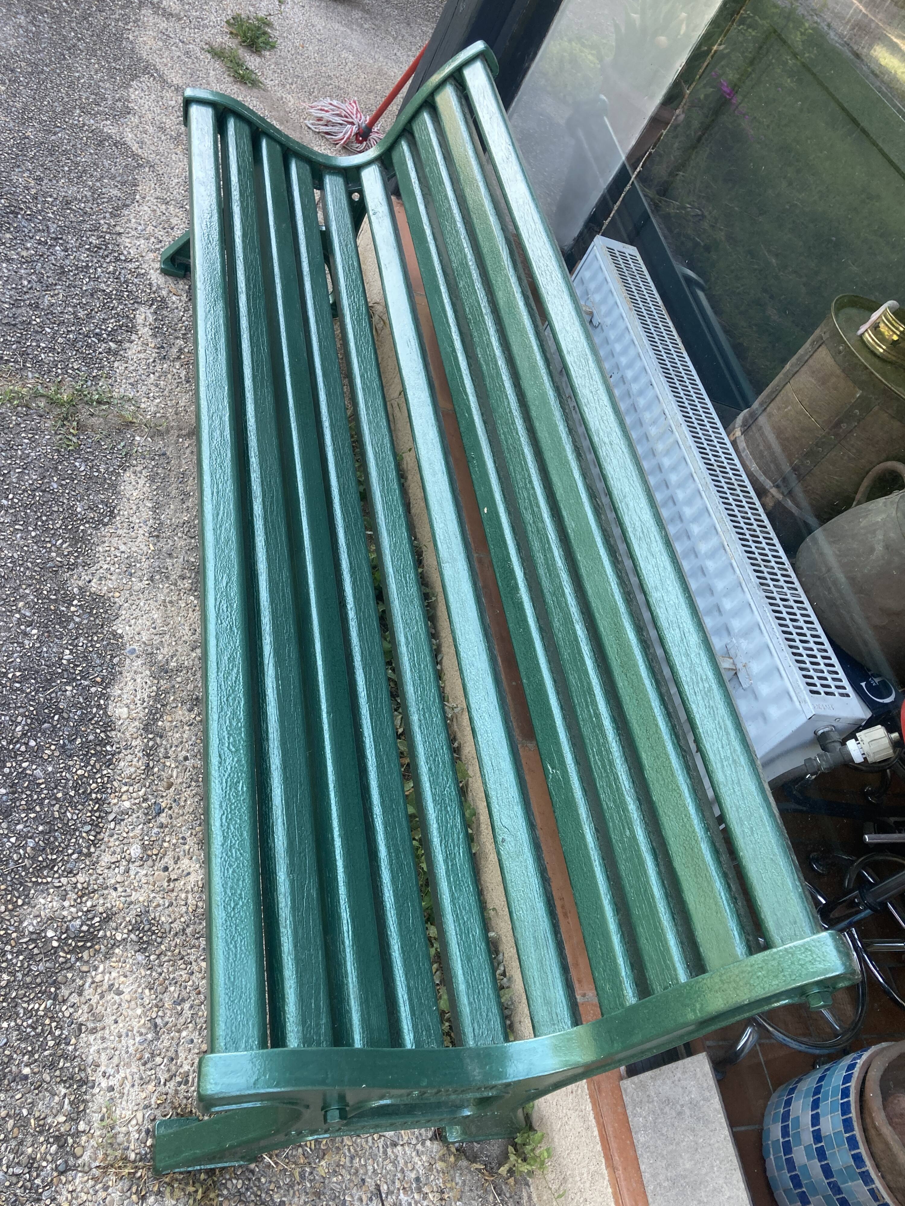 Banc public le centaure vintage en fonte
