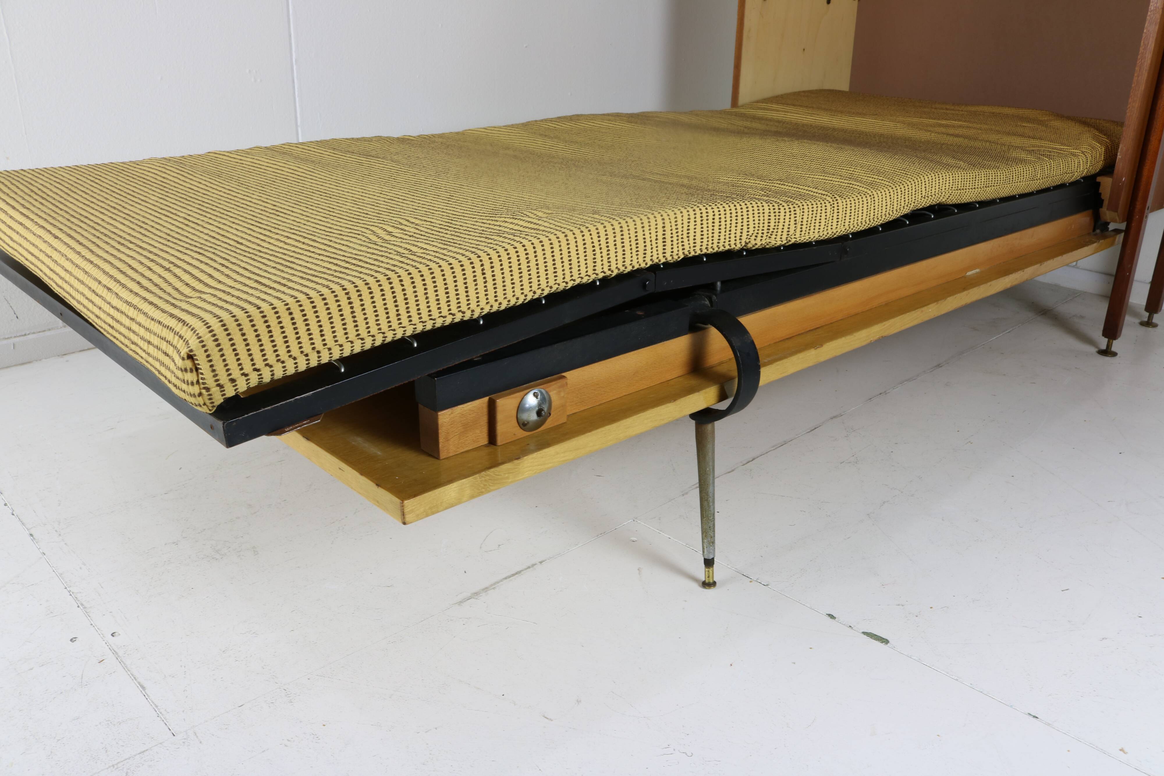 Ingenious sixties wall bed cabinet by C. Princic Gorizia Italy