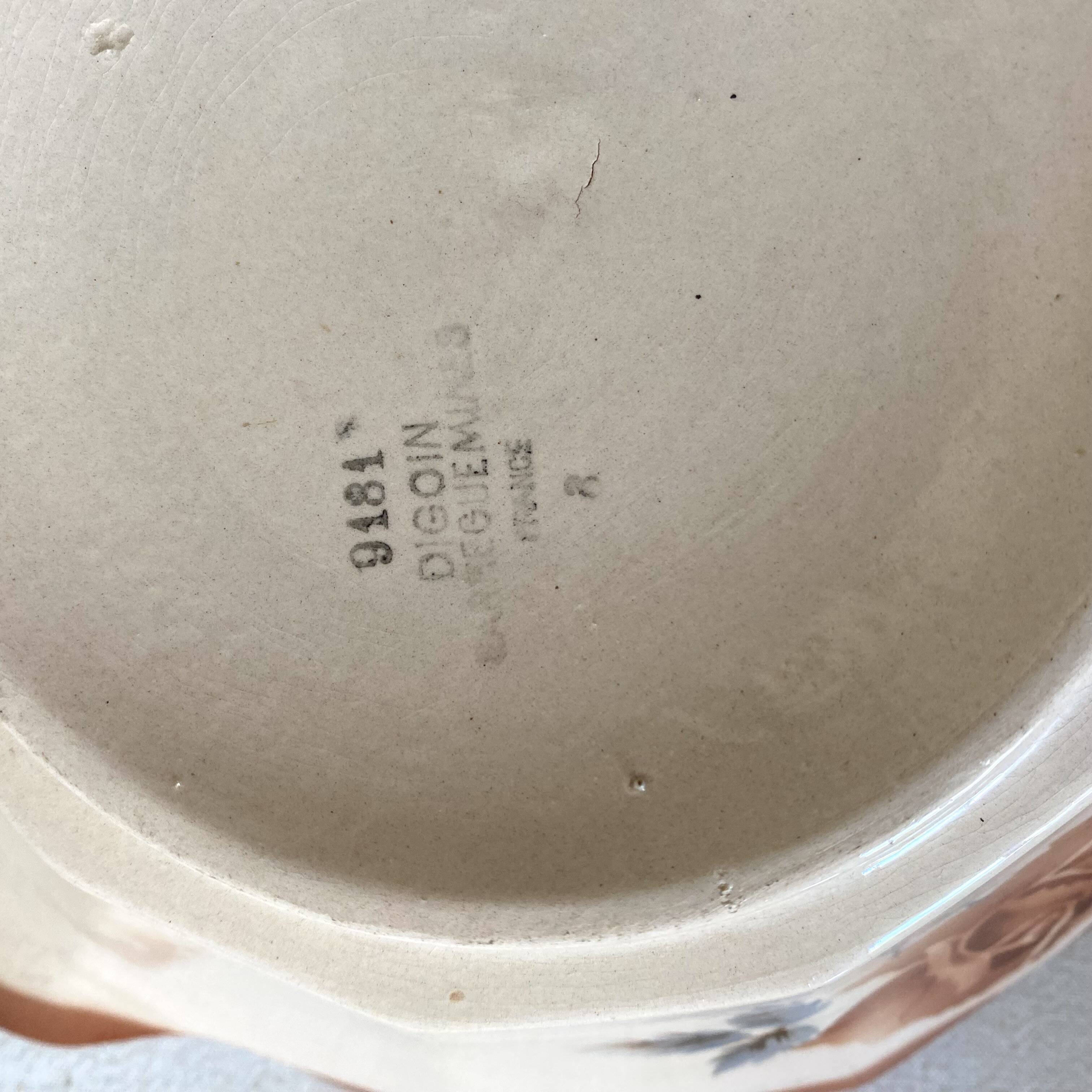 Pink Digoin soup tureens