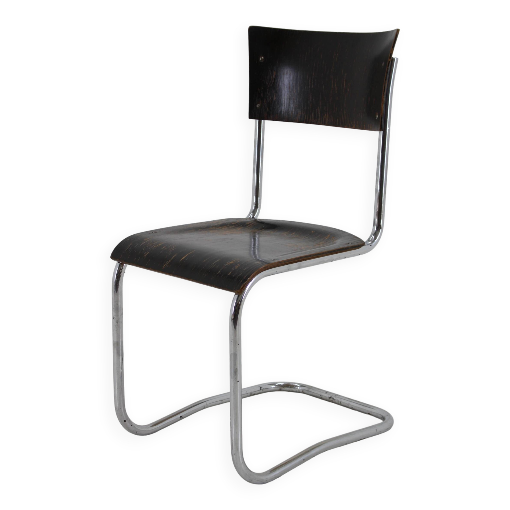 1930s Bauhaus Tubular Chair by Robert Slezak , Czechoslovakia