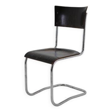 1930s Bauhaus Tubular Chair by Robert Slezak , Czechoslovakia