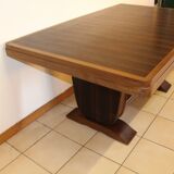 Art deco table in Macassar ebony