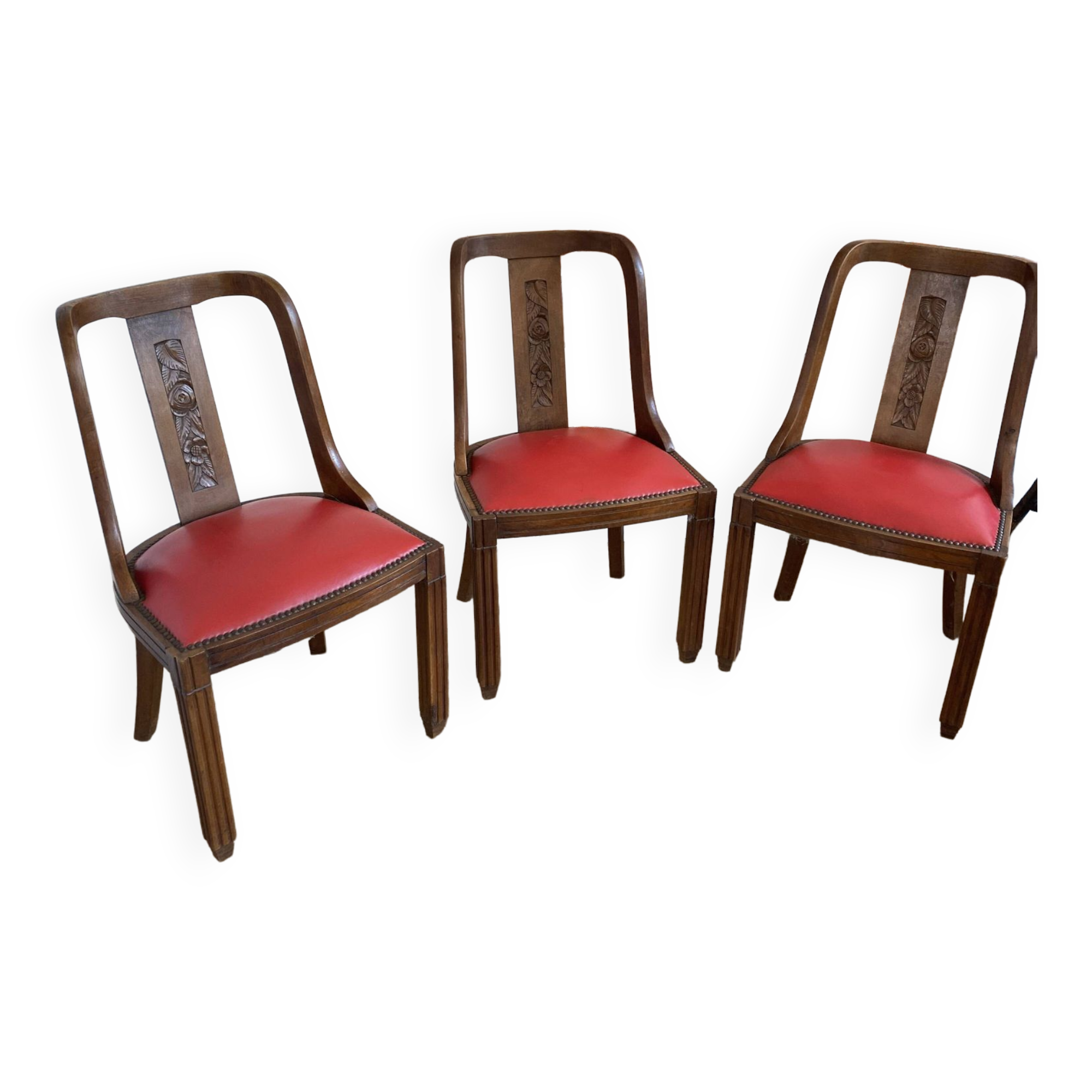Chaises art déco gondole