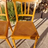 pair of caned chairs, Stella brand