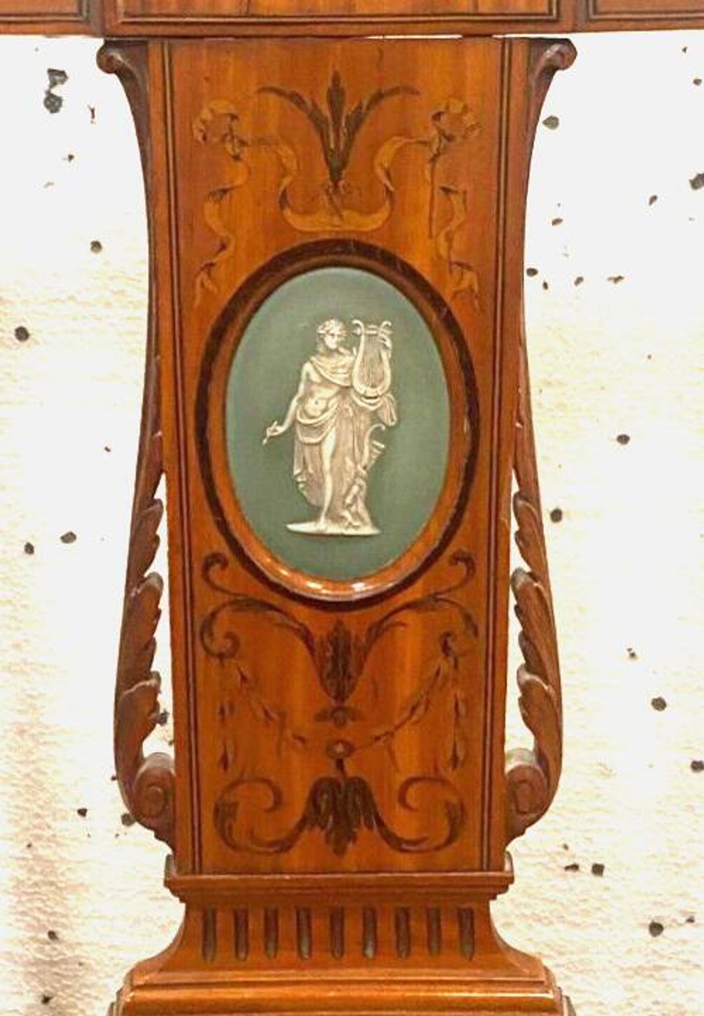 Louis XVI style bedroom chair in 19th century veneer wood
