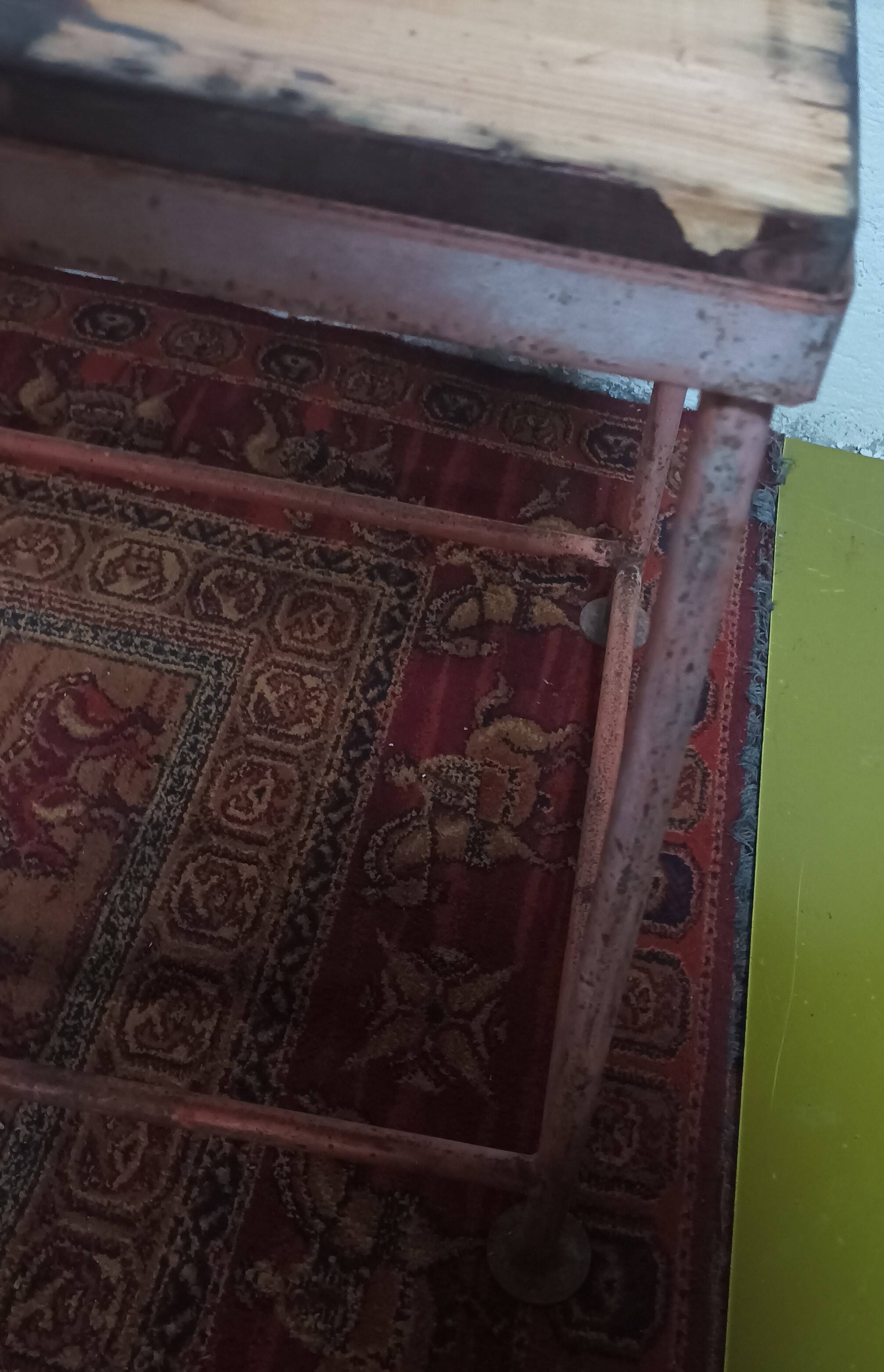 Metal industrial bench