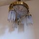 Lustre panier ancien en bronze