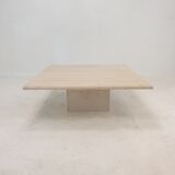 Italian Travertine Coffee Table, 1980's