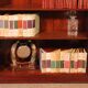 19th Century Mahogany Open Bookcase - England