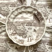 Swiss landscape Italy 25-piece dinner and soup plates