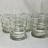 Set of 5 glasses with vintage aperitif 70'