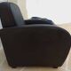 Black grey leather club chair - Very good condition