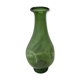Green glass vase