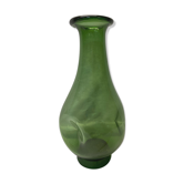 Green glass vase