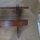 Wall shelf - coat rack - 7 hooks - oak stain - country style - cloakroom