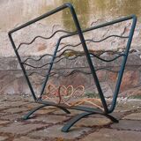 Wrought iron magazine rack from the 1950s