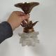 Pair of vintage floral wall lights or small pendant lights – glass deposition