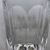 Chiseled crystal carafe