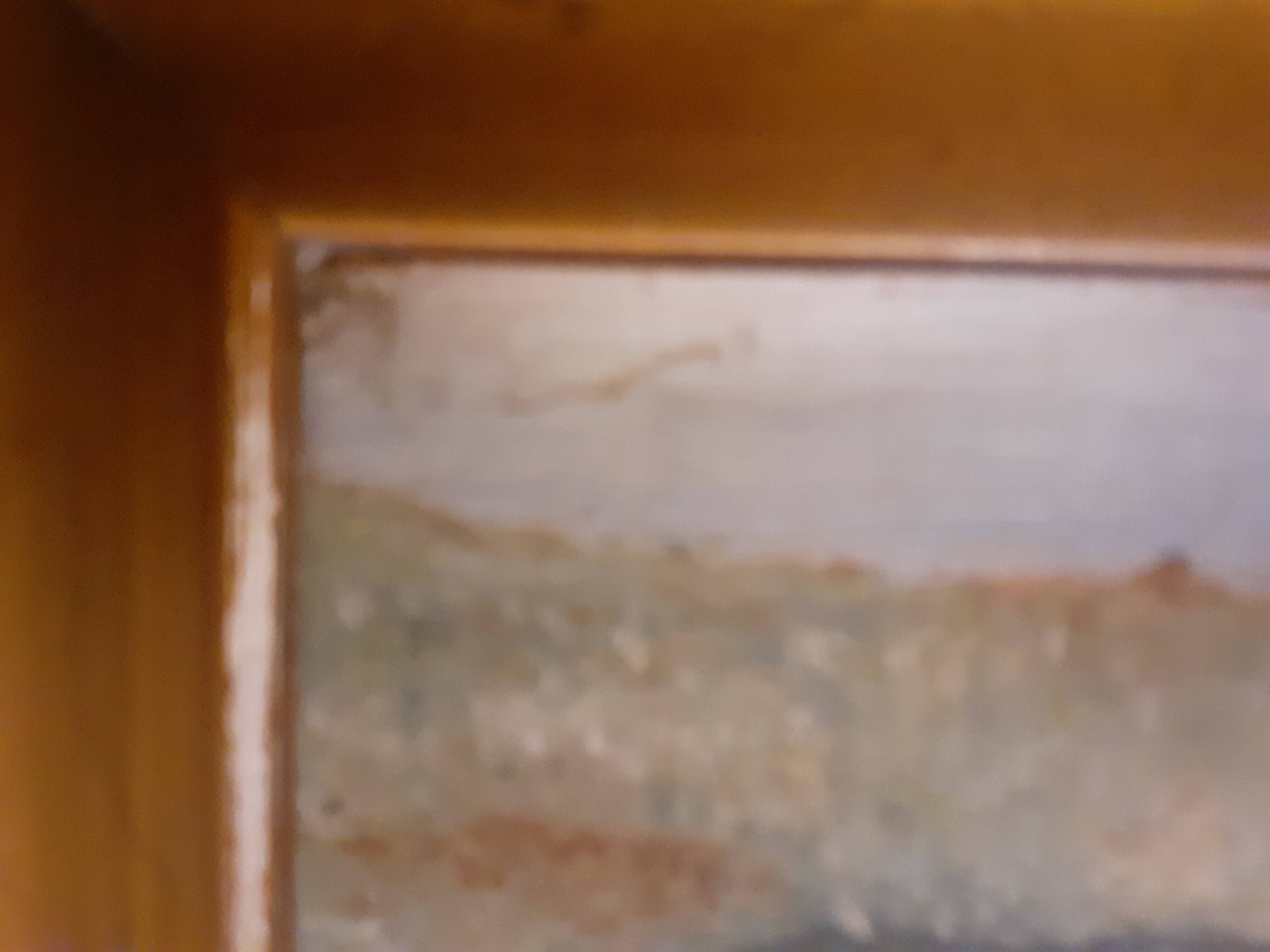 Miniature oil painting 8/3 frame 18.7/14.3 cm
