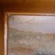 Tableau miniature huile 8/3 cadre 18,7/14,3 cm