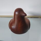 turned wooden bird